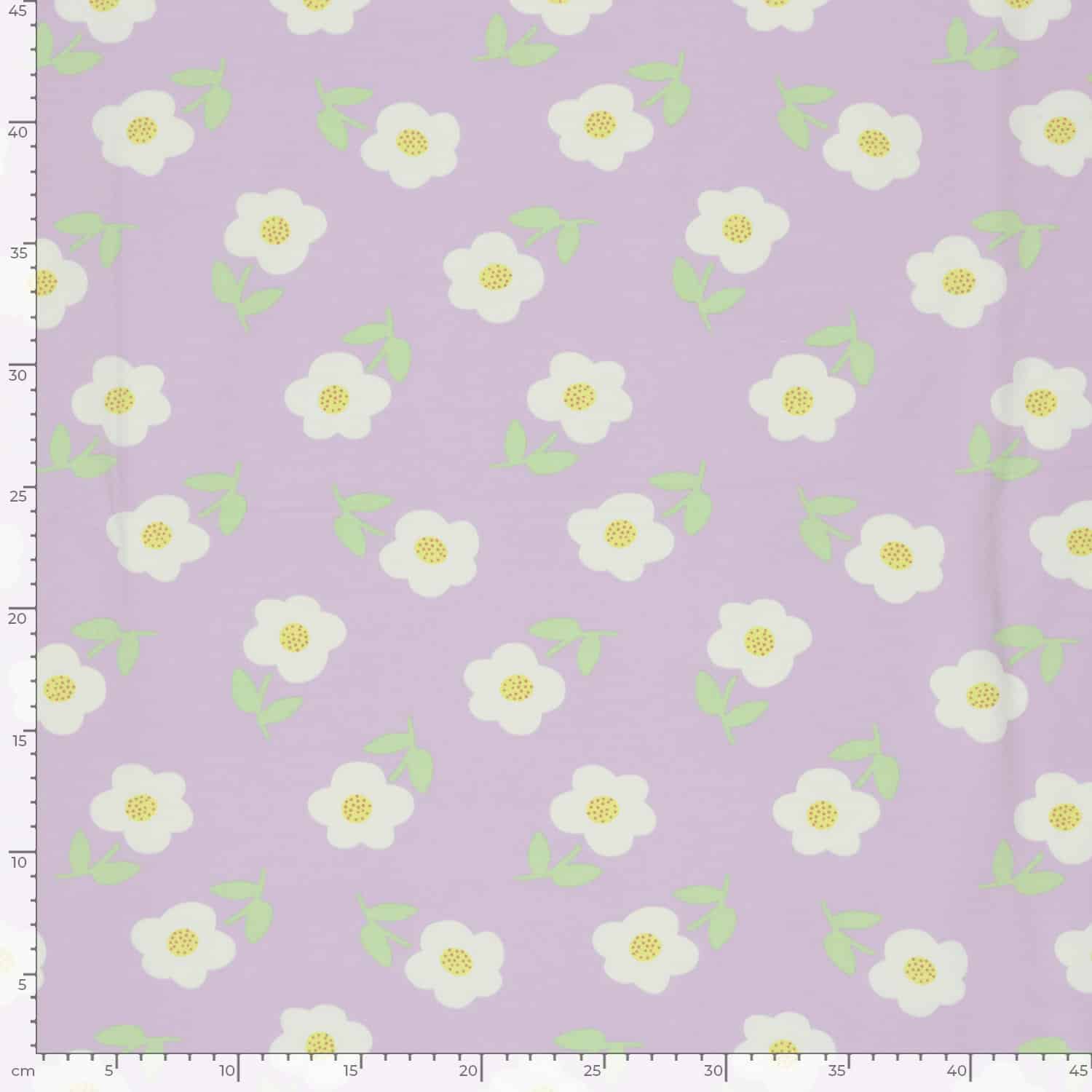 Jersey bloemen lila