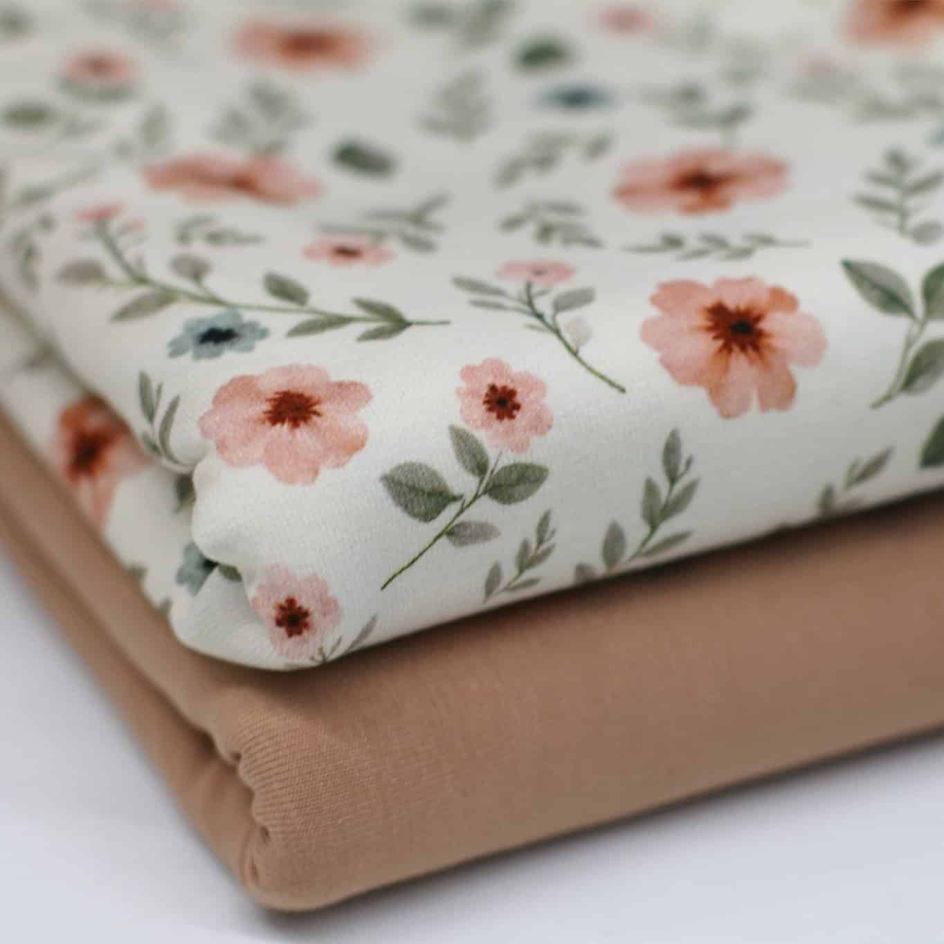 Jersey digitaal anjer bloemen