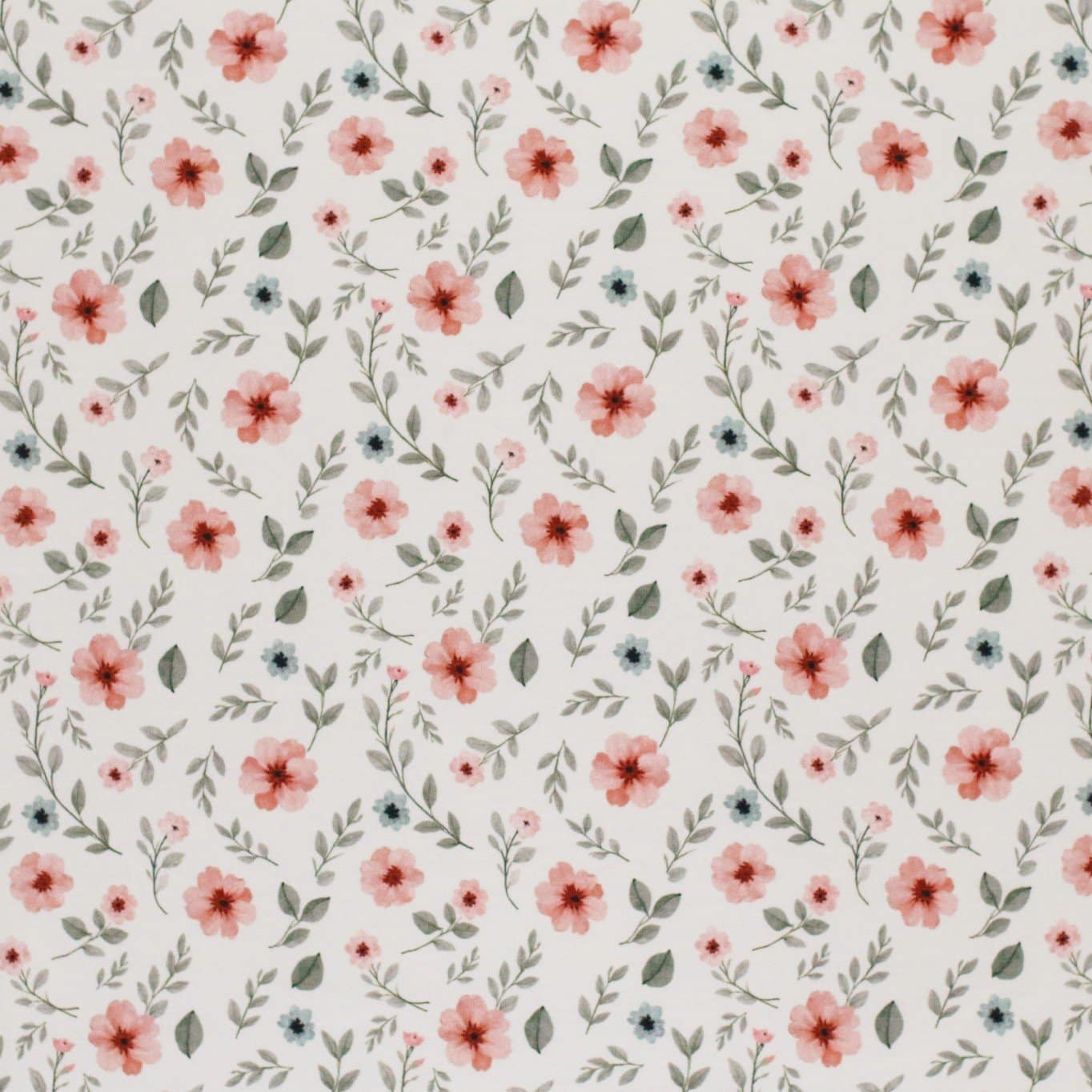 Jersey digitaal anjer bloemen