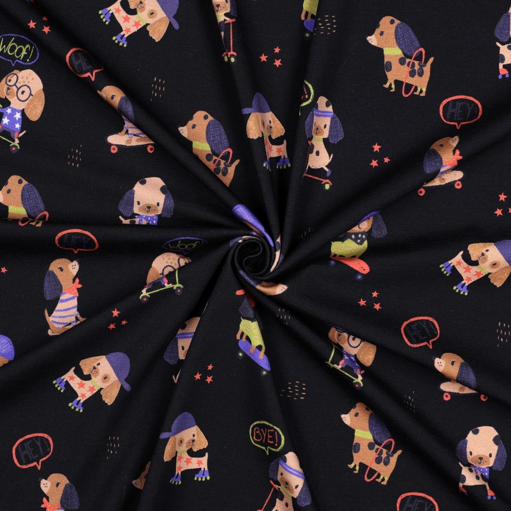 Jersey digitaal honden navy