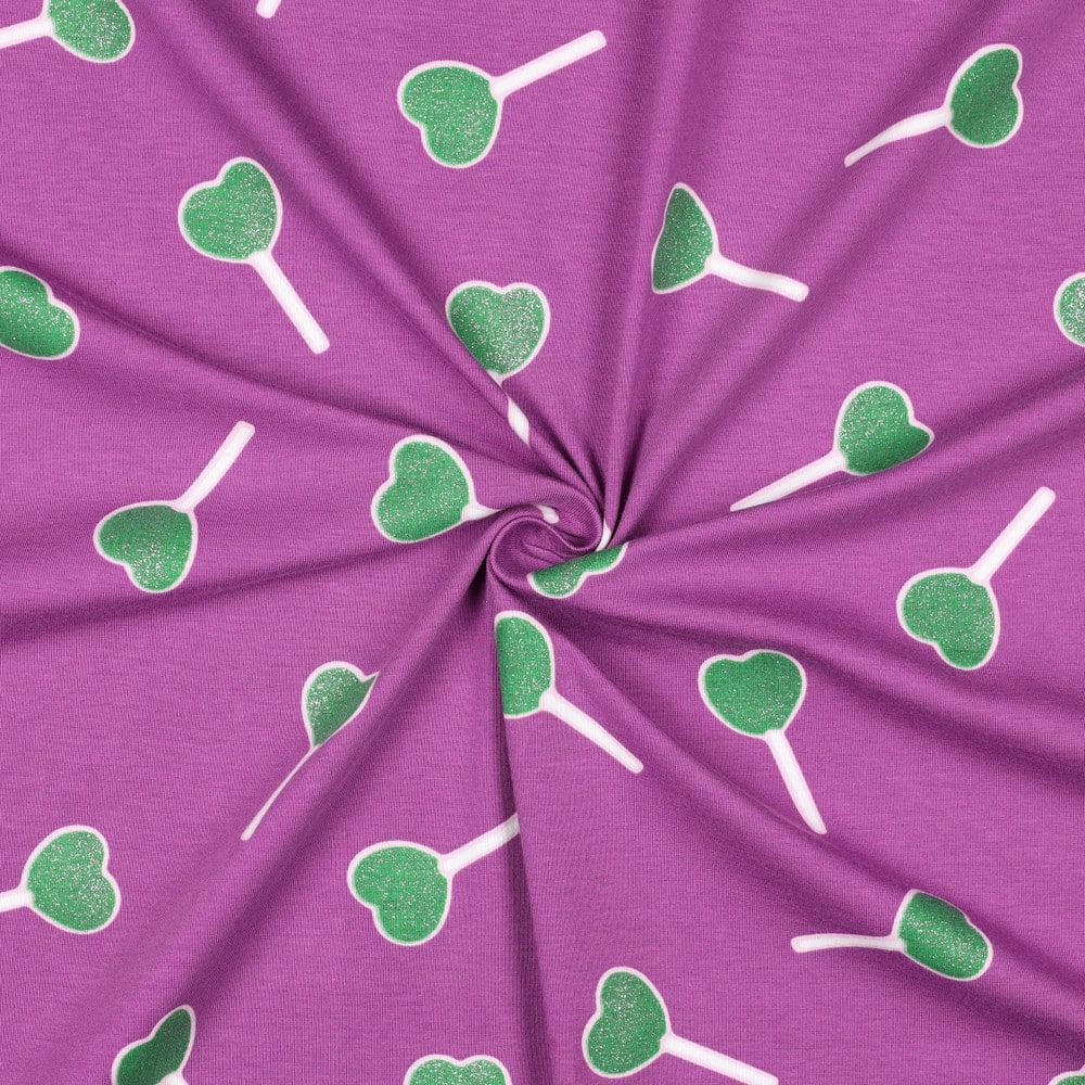Jersey glitter lollypop