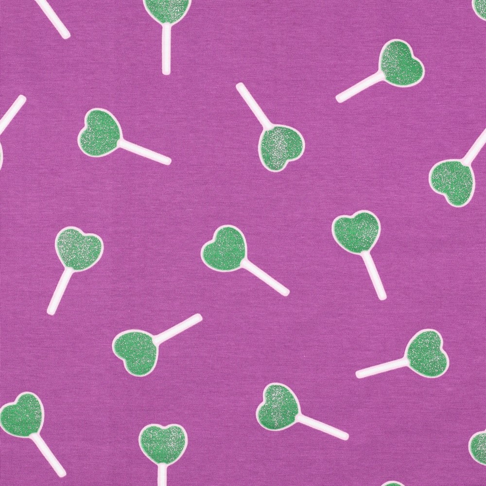 Jersey glitter lollypop