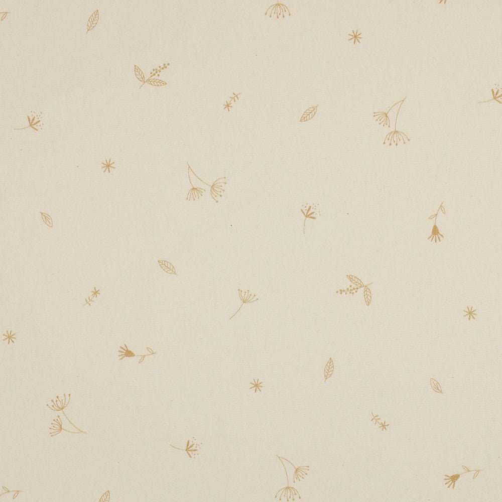Jersey organic bladeren naturel (verkleuring op stofvouw)