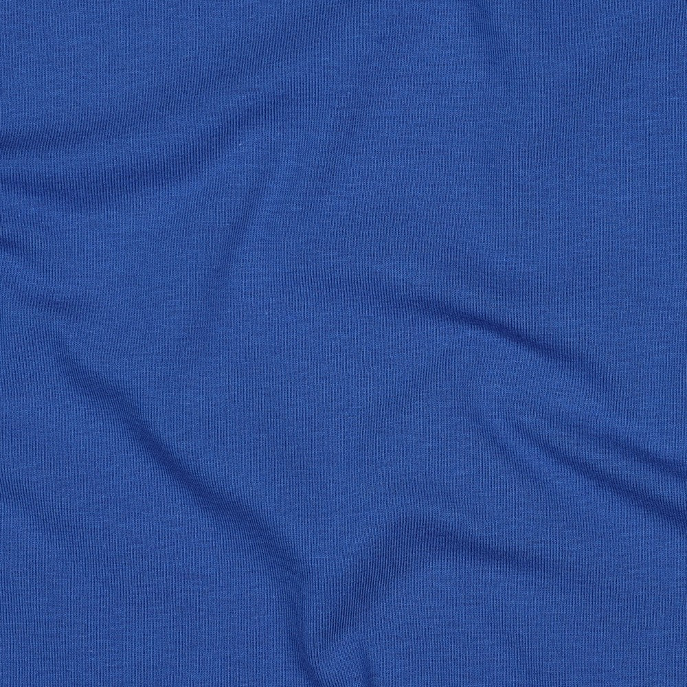 Jersey organic uni kobaltblauw