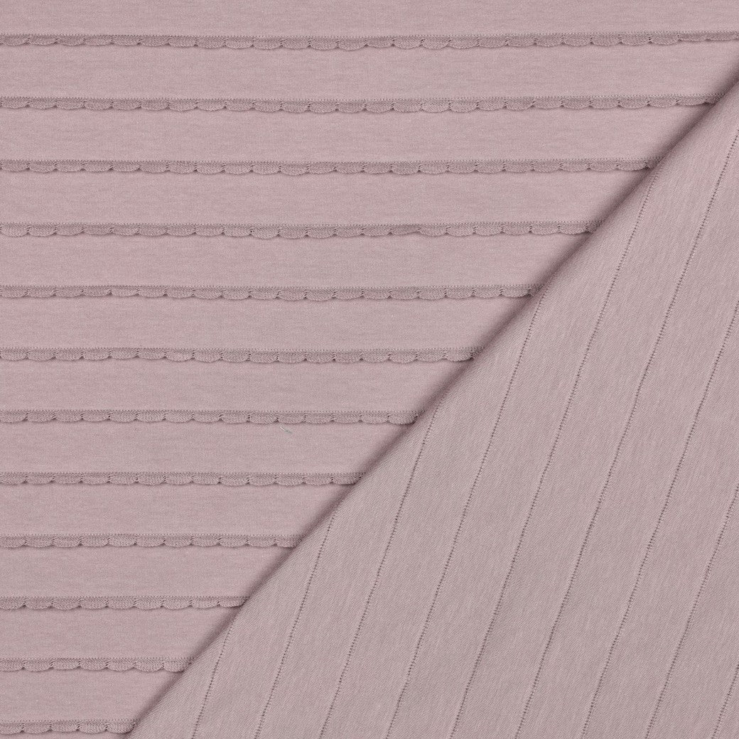 Jersey ruffles mauve