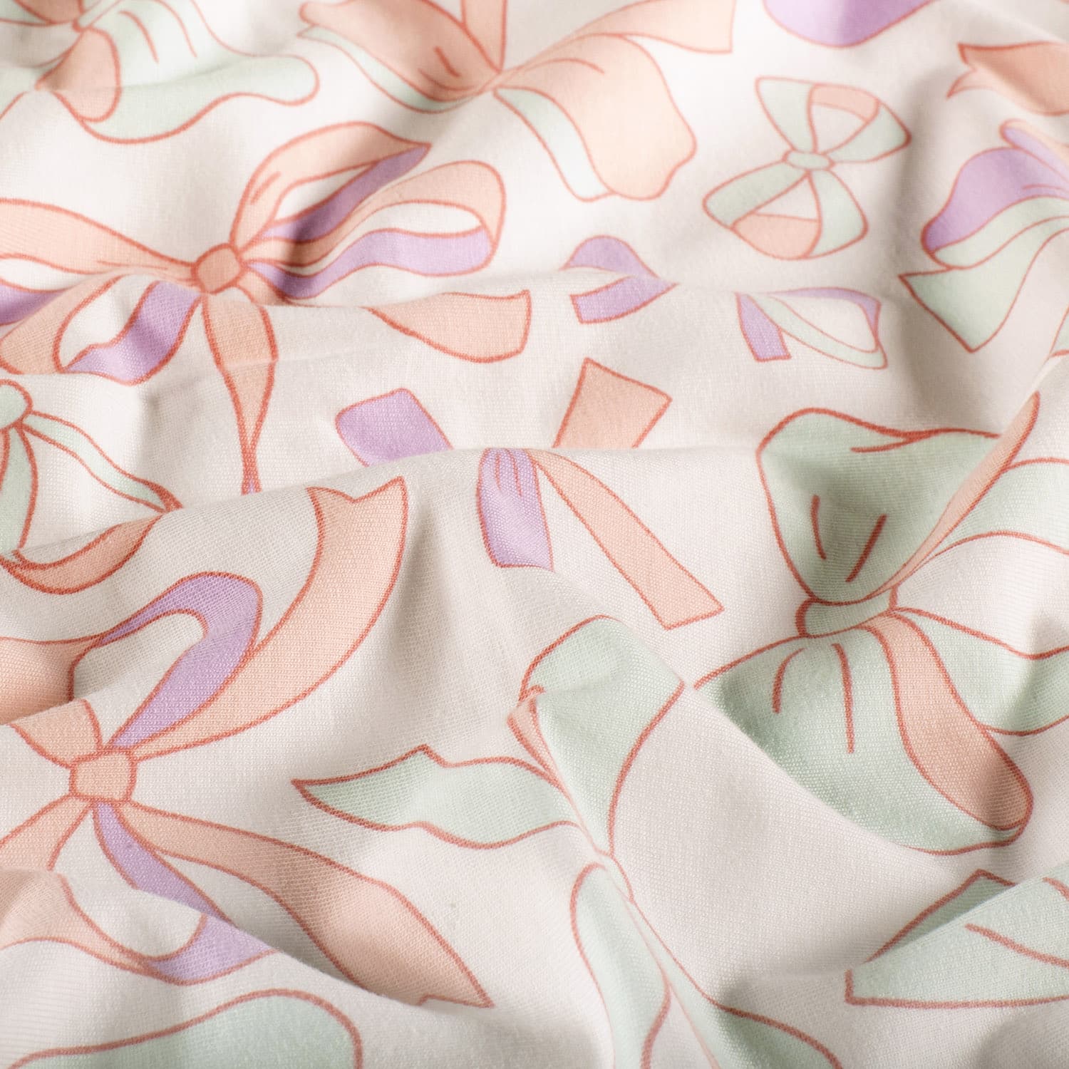 Jersey strikken pastel/offwhite
