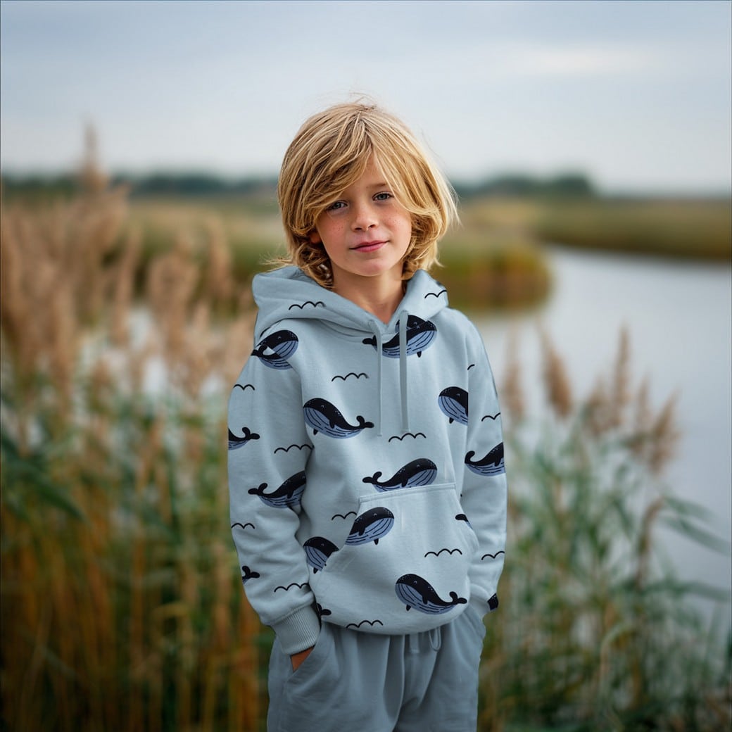 Jogging walvissen ecru