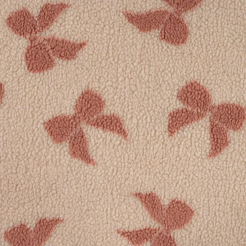 Teddy roze strikken beige