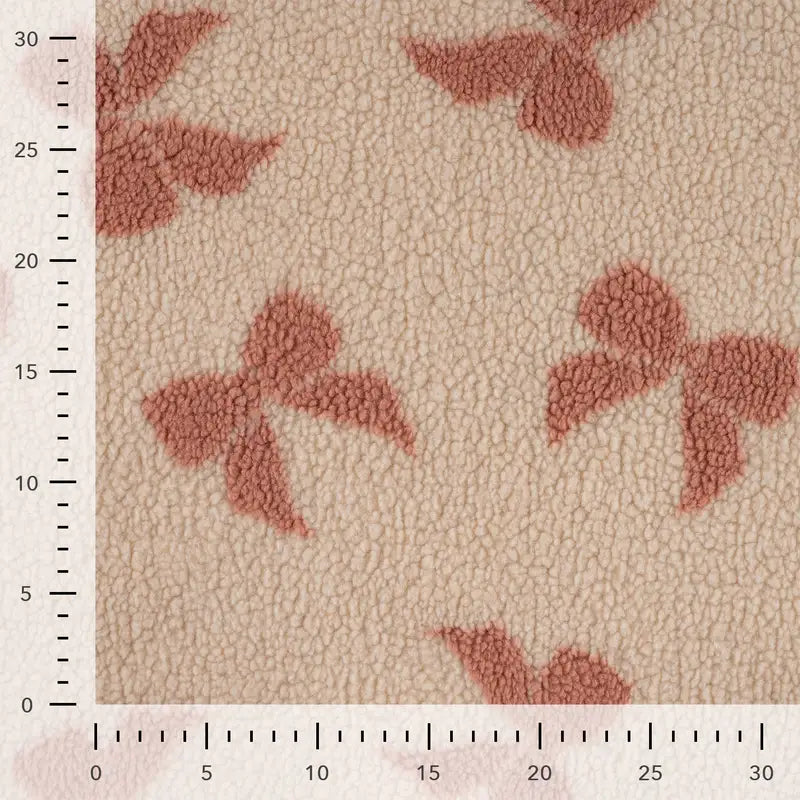 Teddy roze strikken beige