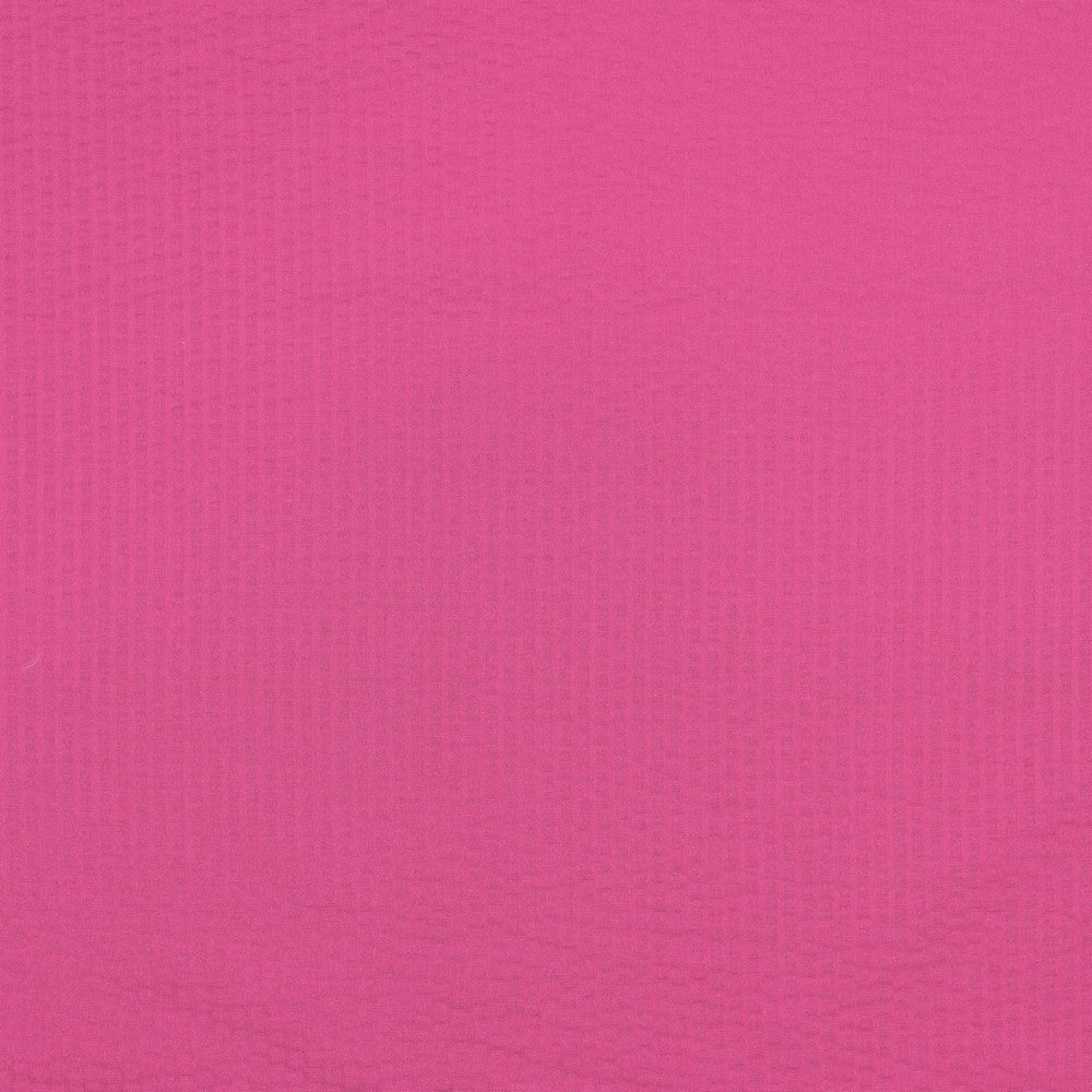 Katoen jacquard seersucker fuchsia