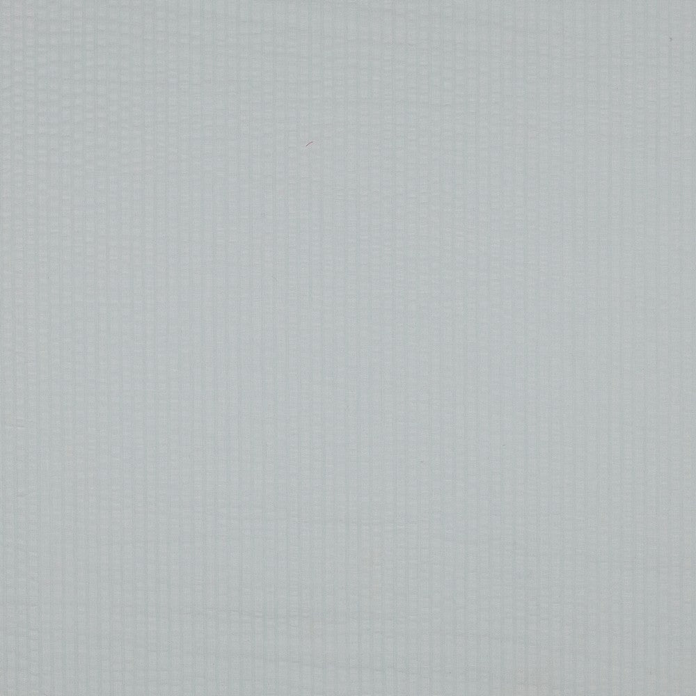Katoen jacquard seersucker wit