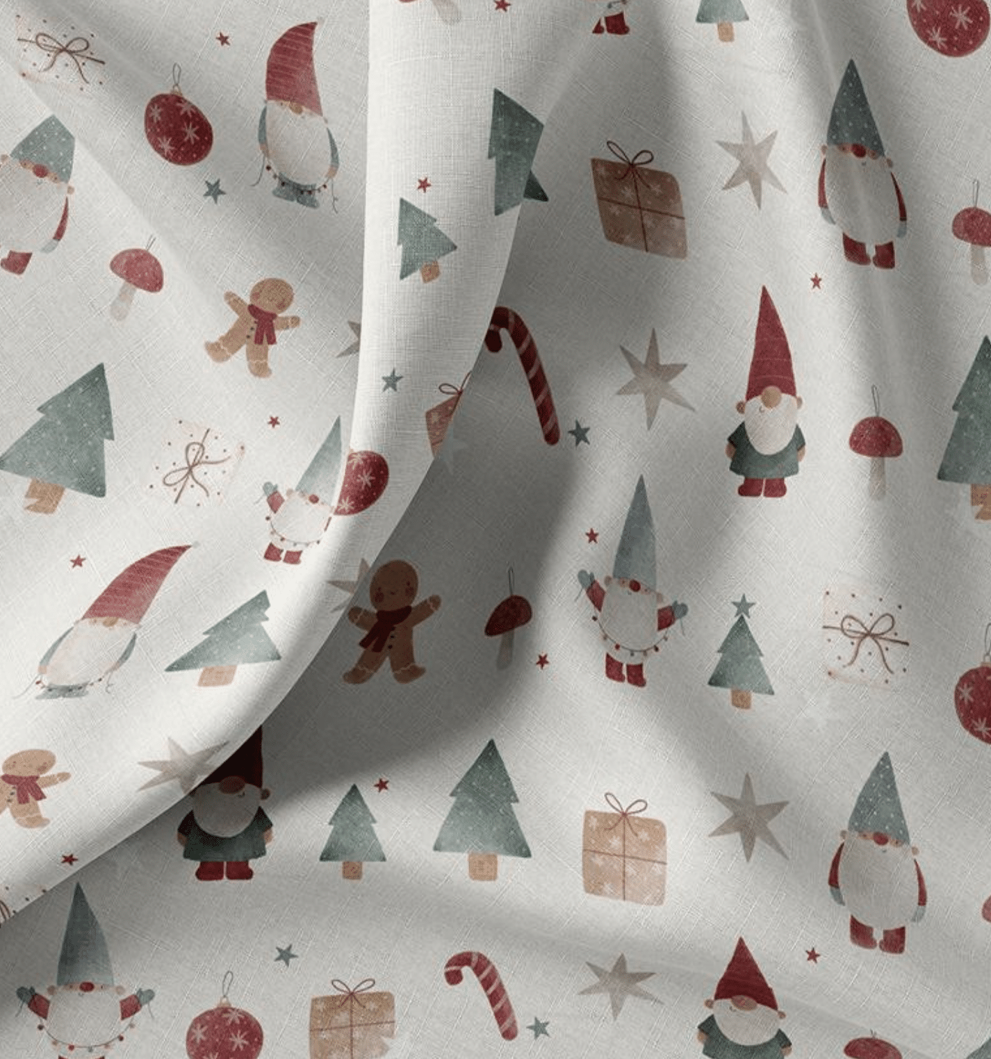 Katoen kerst offwhite