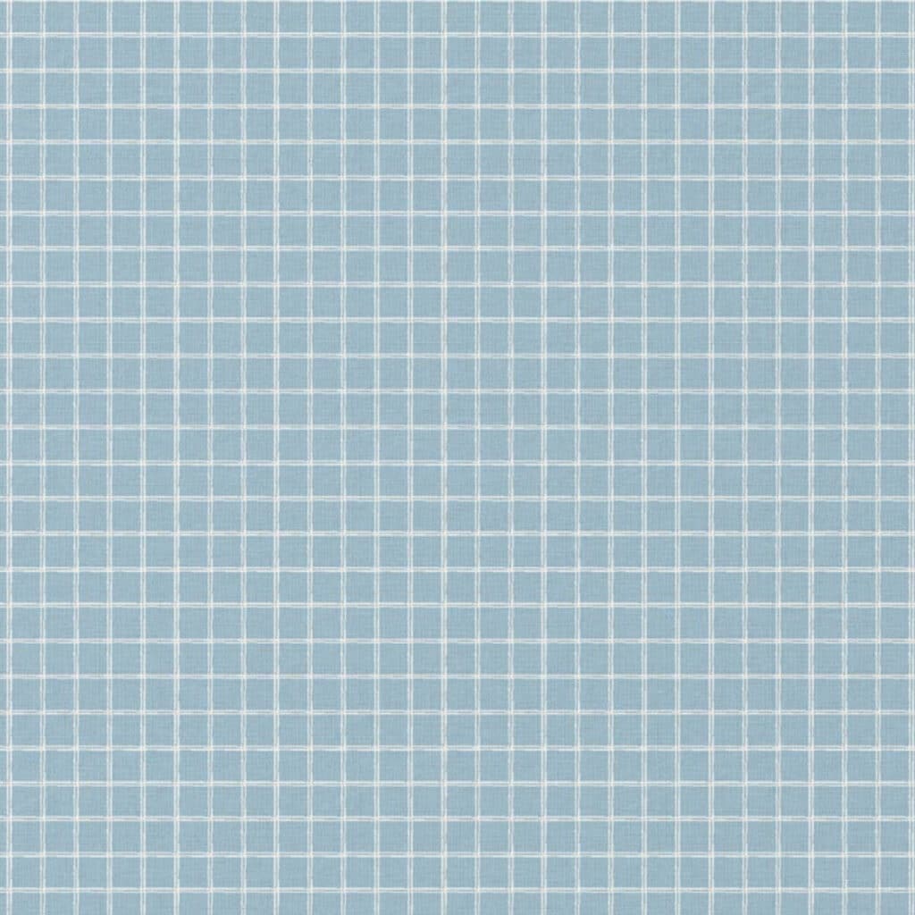 Katoen ruiten jules blauw/offwhite
