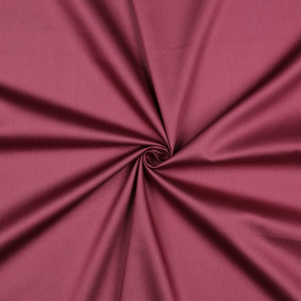 Katoen satijn uni burgundy