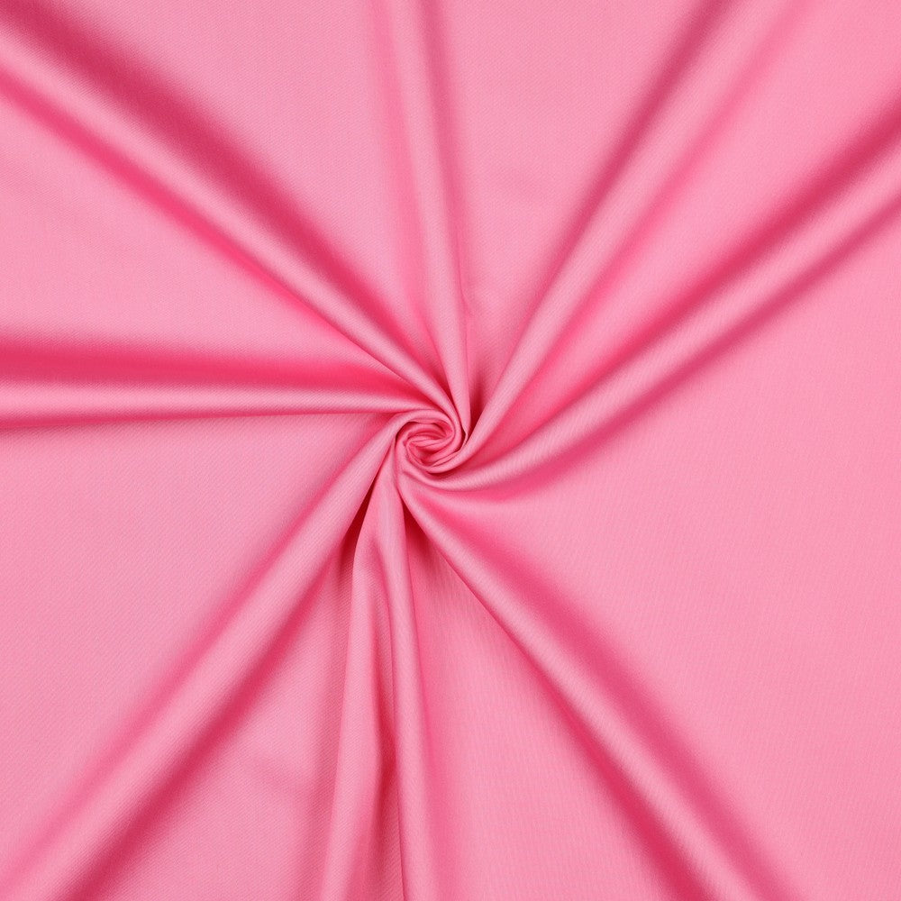 Katoen satijn uni roze