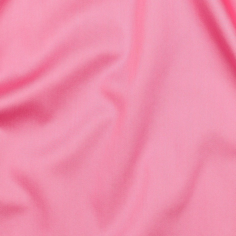 Katoen satijn uni roze