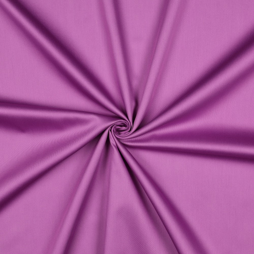Katoen satijn uni violet