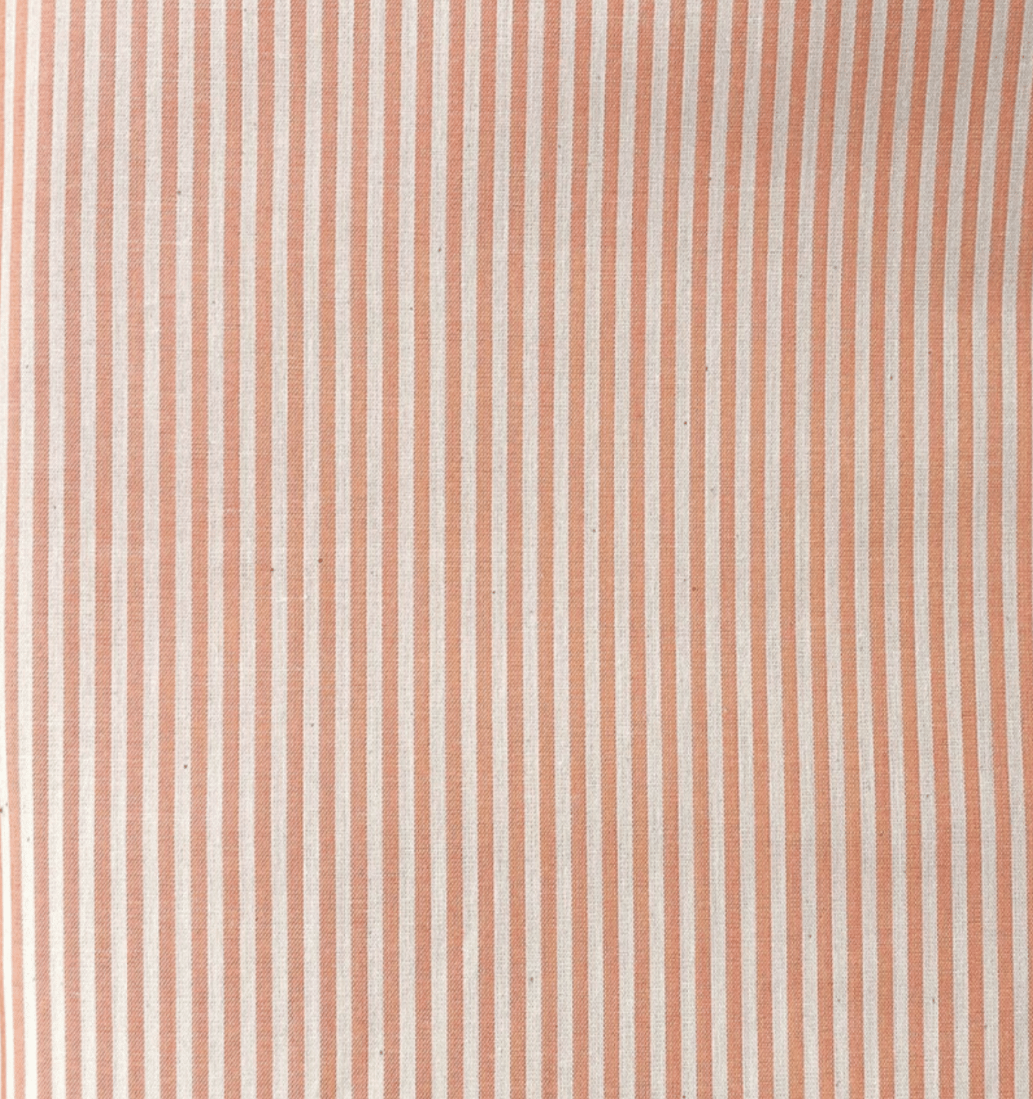 Katoen viscose blend strepen tangerine