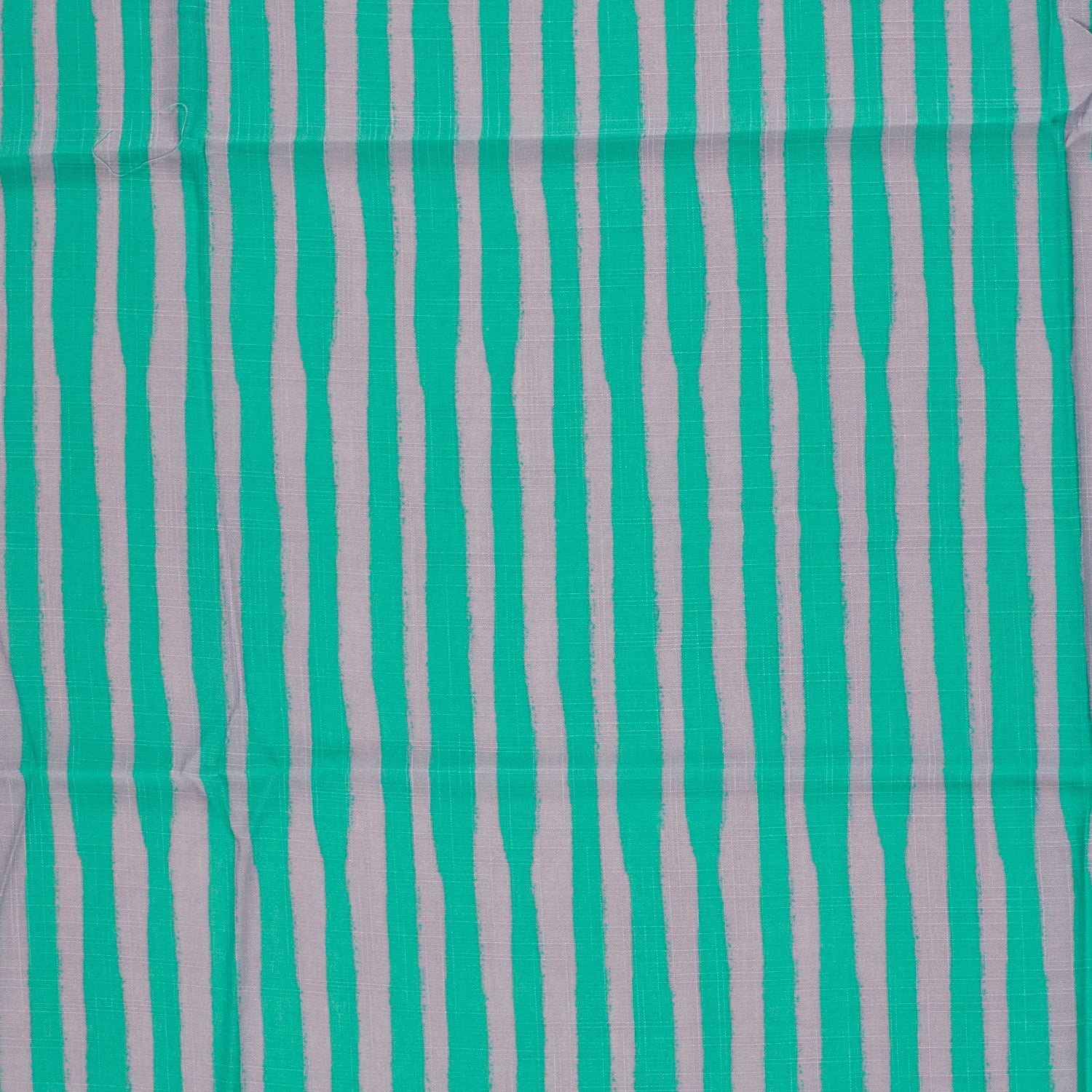 Katoen viscose slub strepen mint/grijs