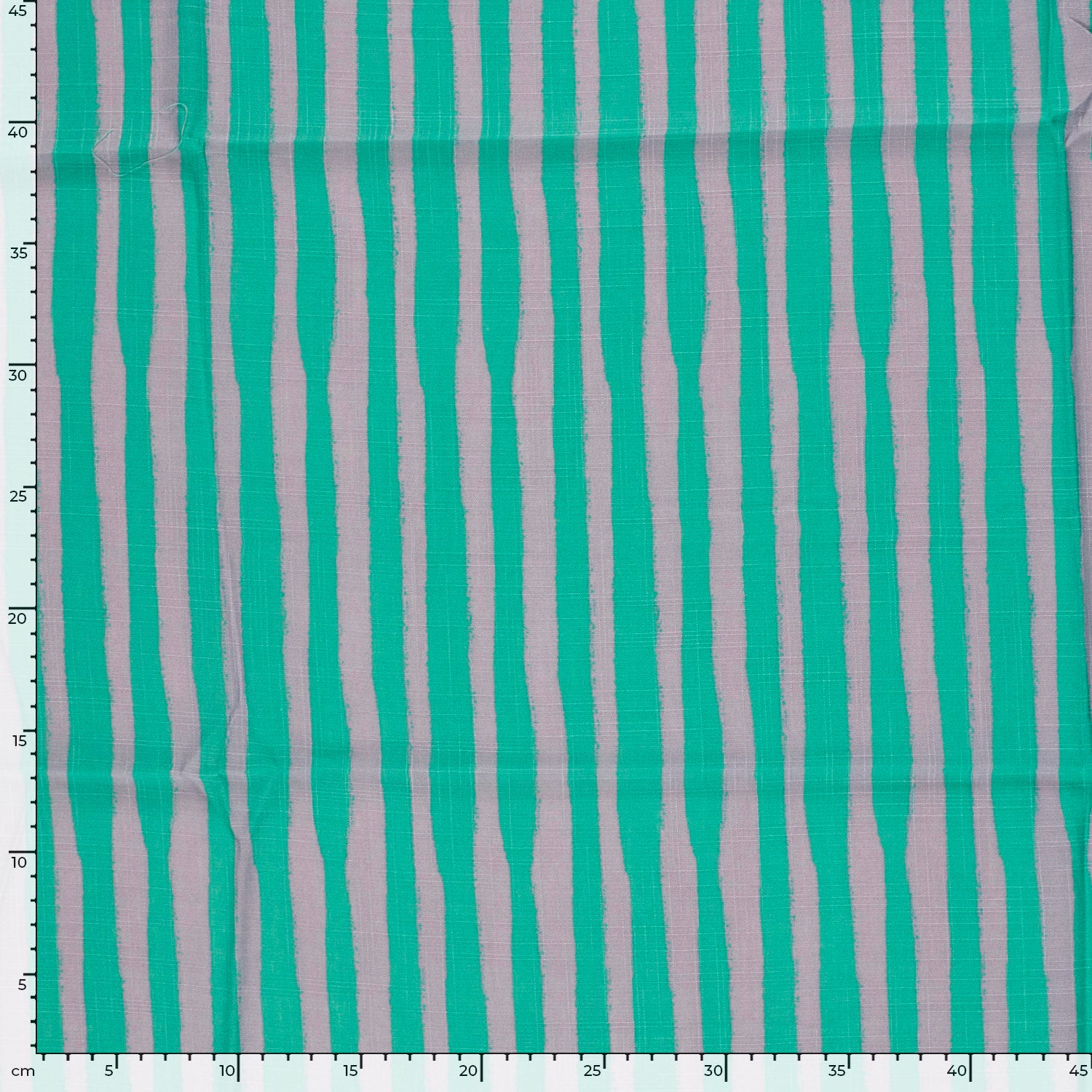 Katoen viscose slub strepen mint/grijs