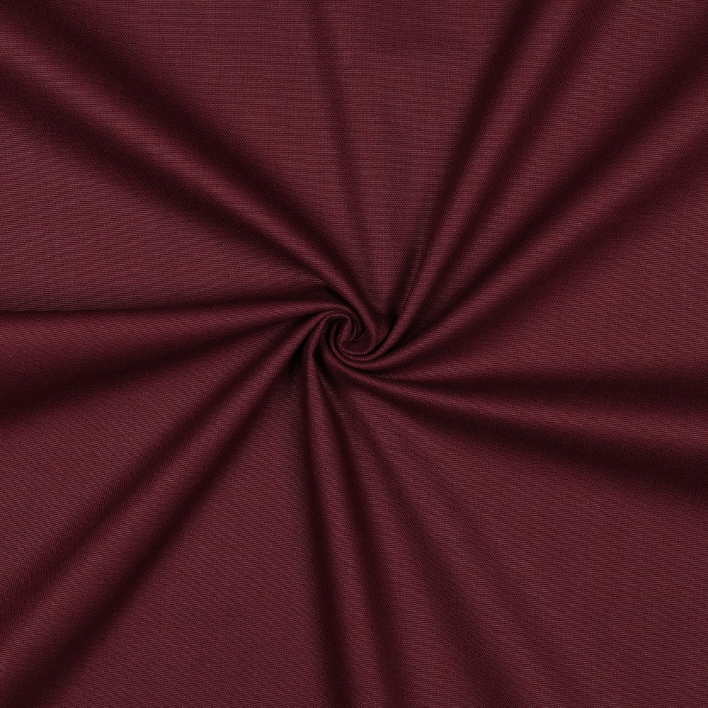Katoenen canvas uni aubergine