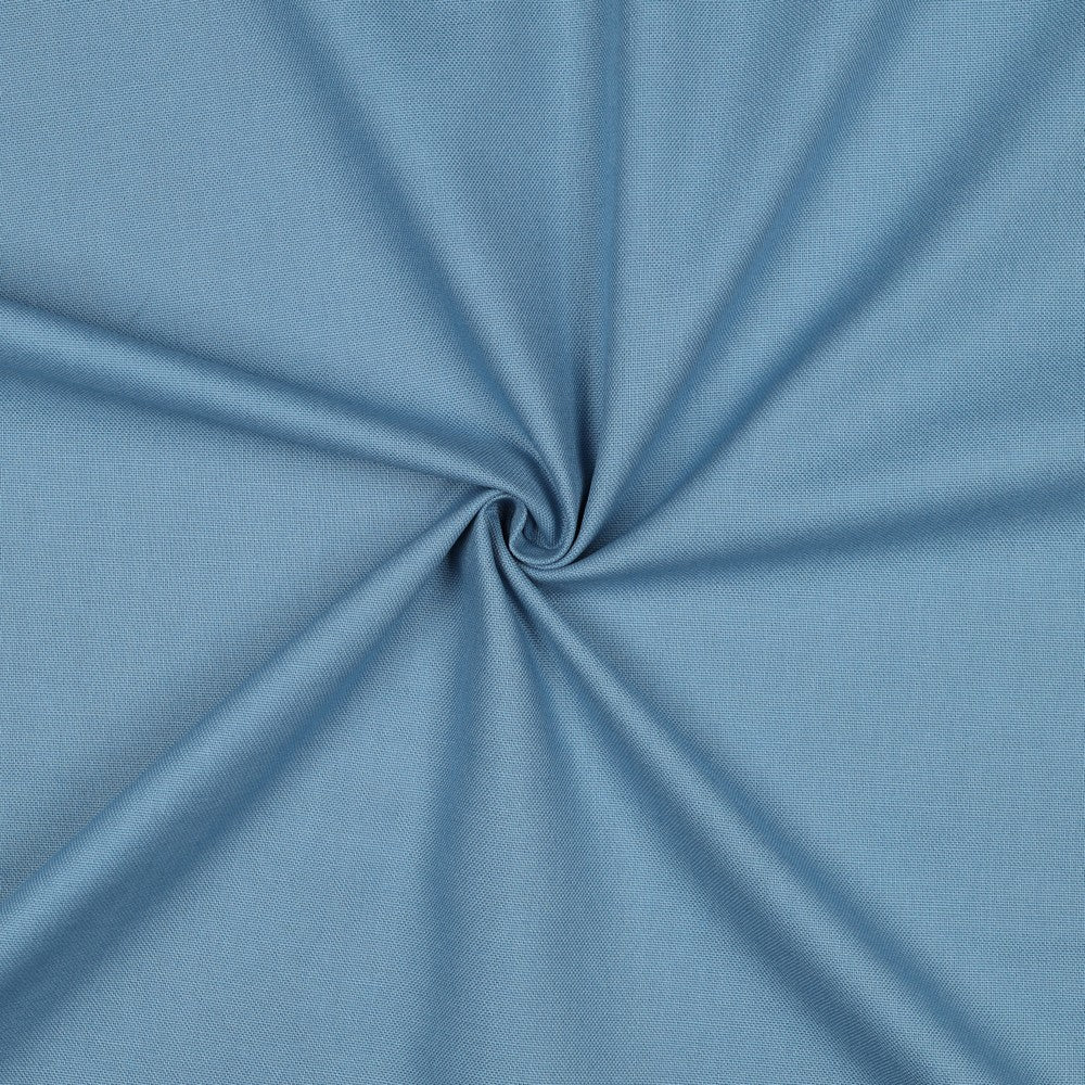 Katoenen canvas uni blauw