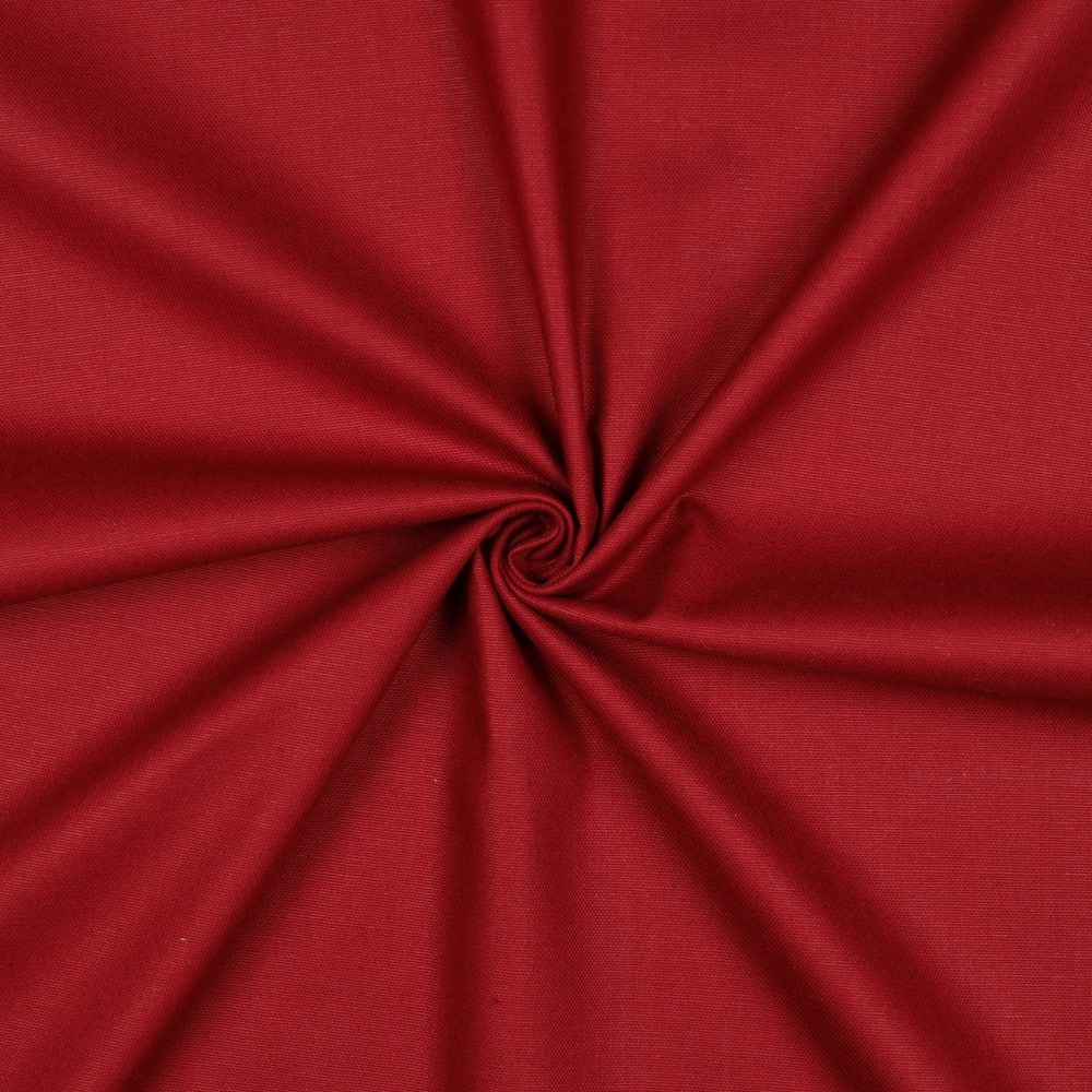 Katoenen canvas uni bordeaux