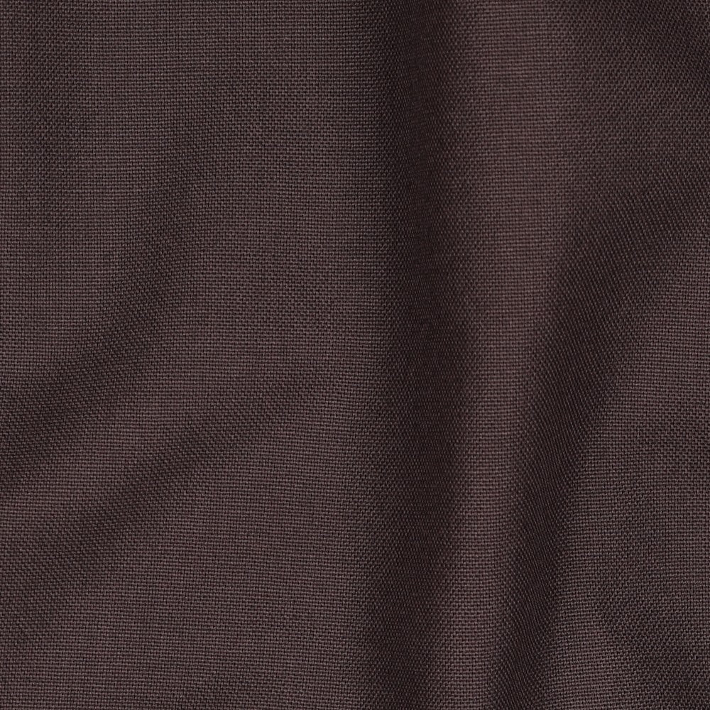 Katoenen canvas uni donkerbruin