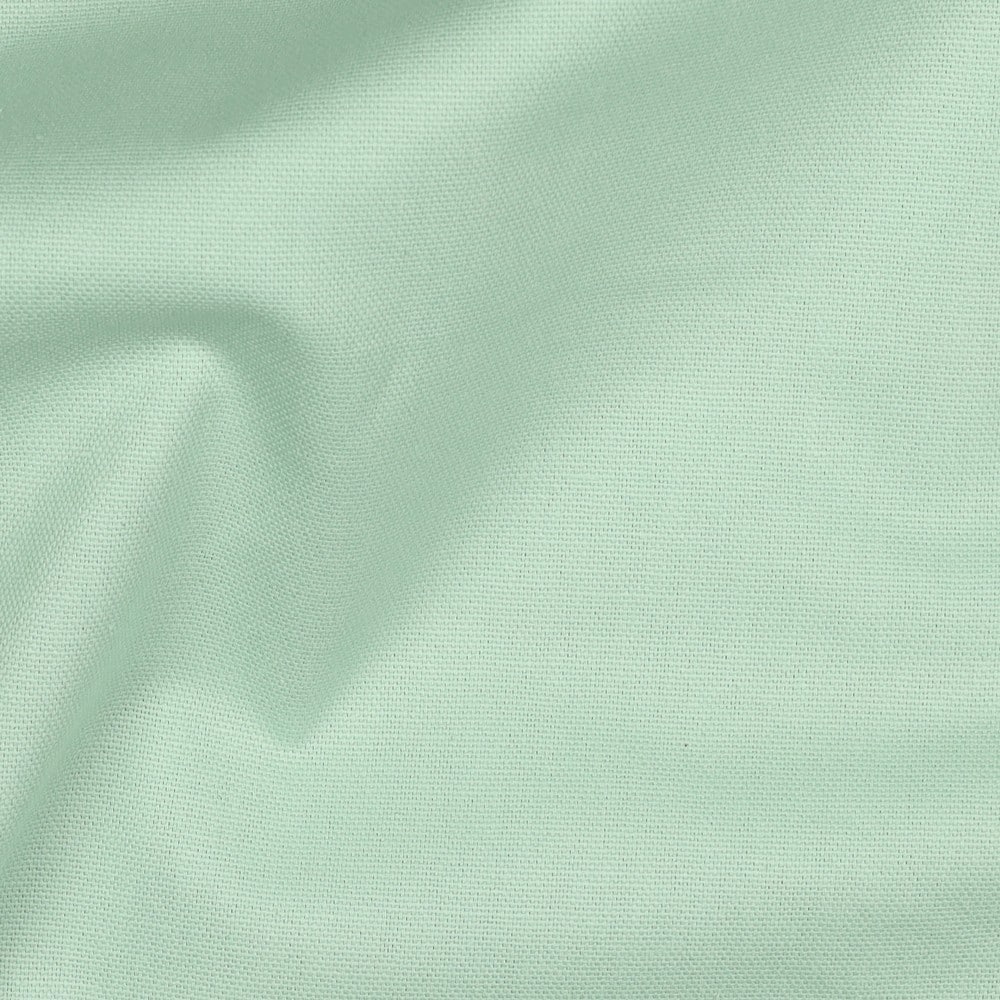 Katoenen canvas uni mintgroen