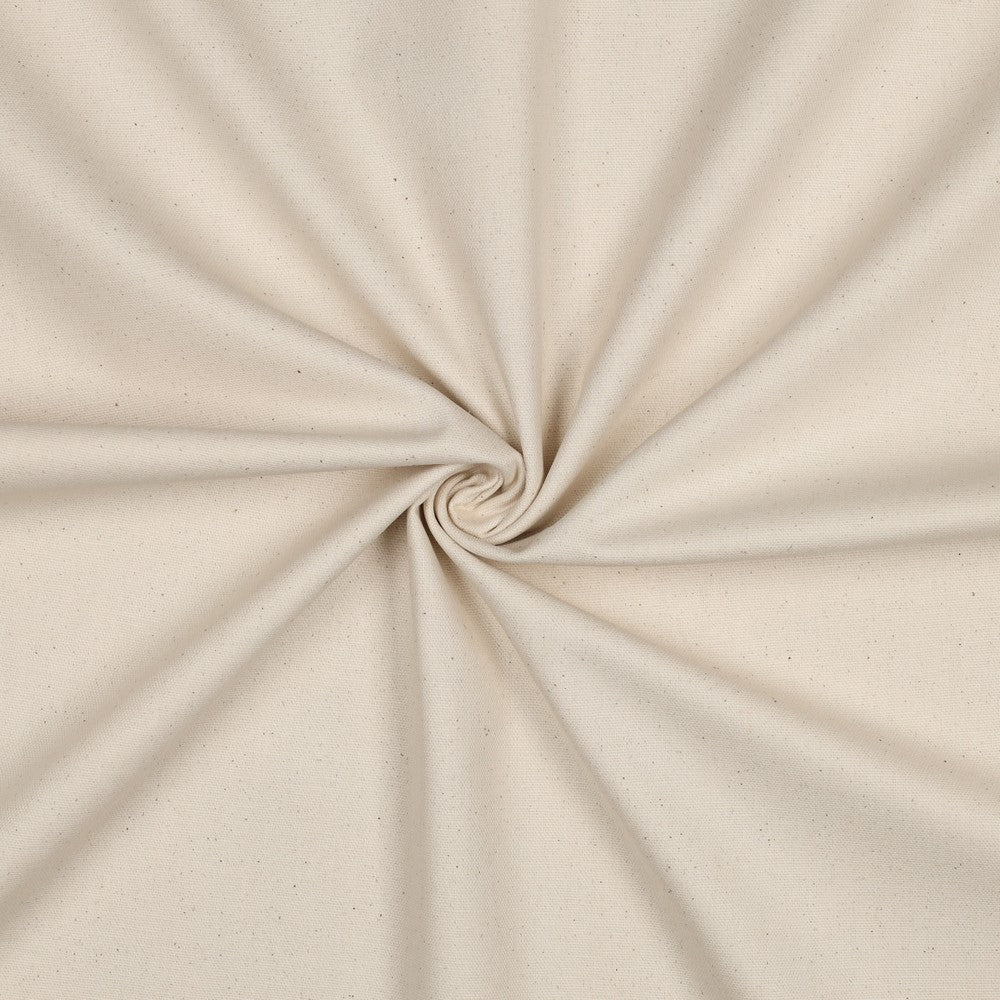 Katoenen canvas uni naturel