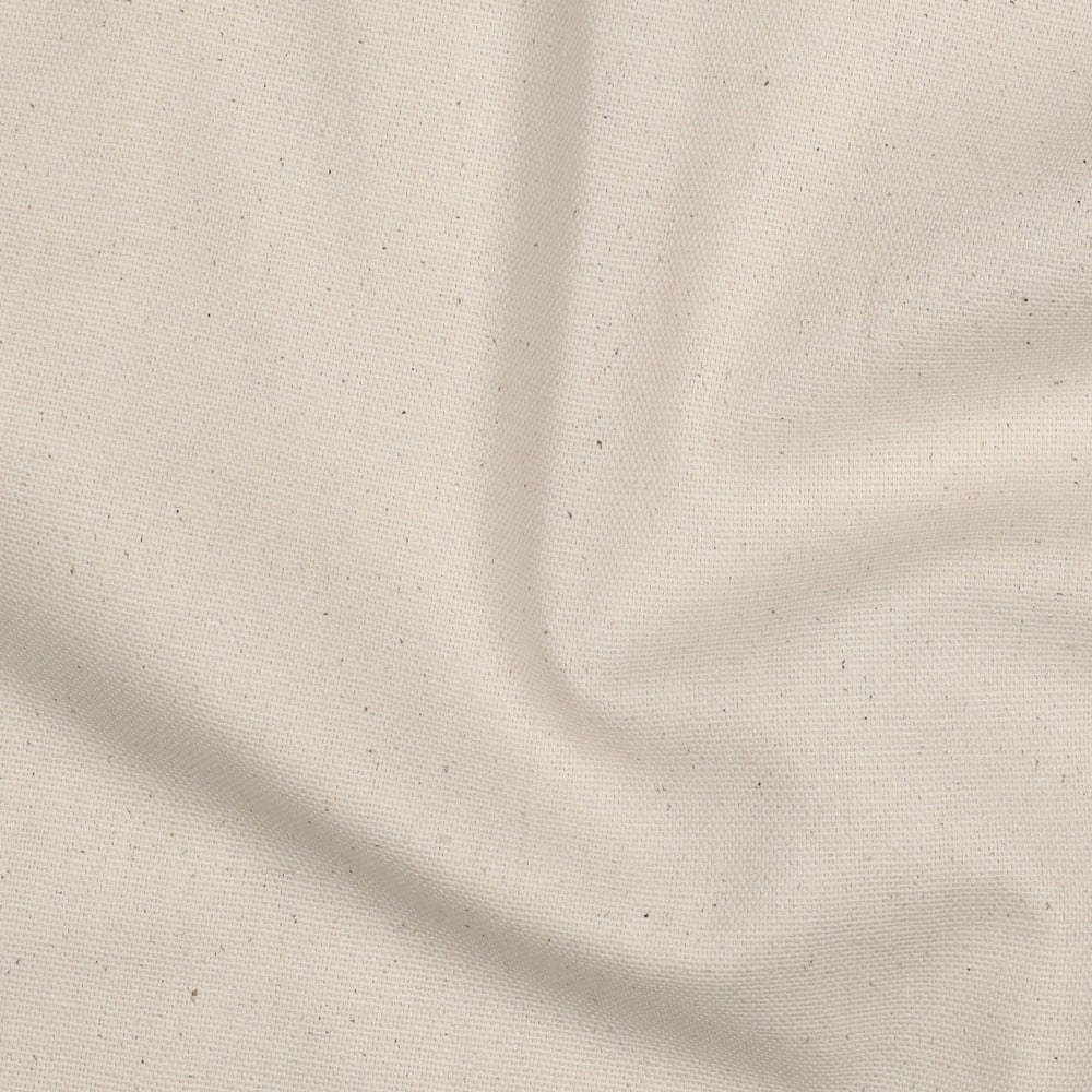 Katoenen canvas uni naturel