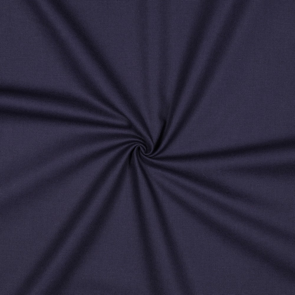 Katoenen canvas uni navy