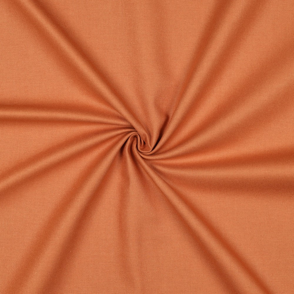 Katoenen canvas uni smokey orange