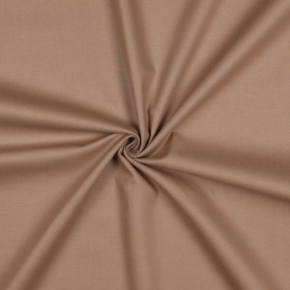 Katoenen canvas uni taupe