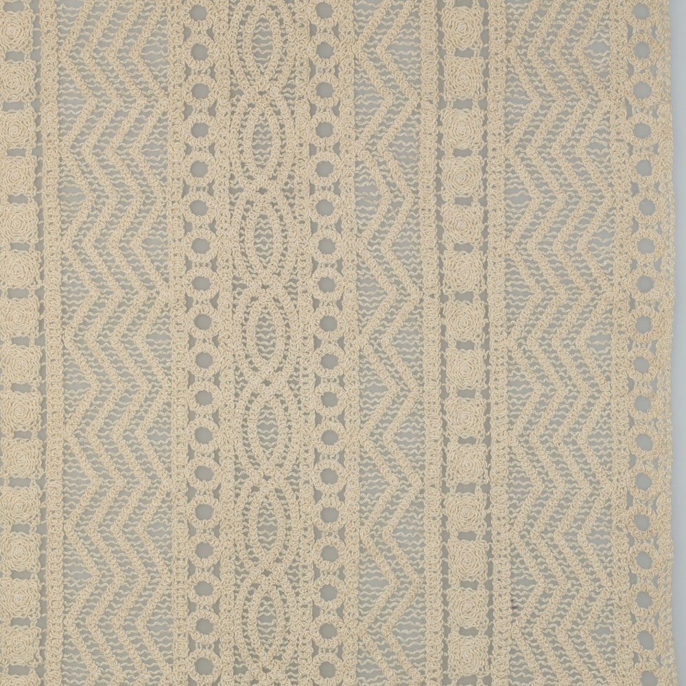 Katoenen crochet ecru
