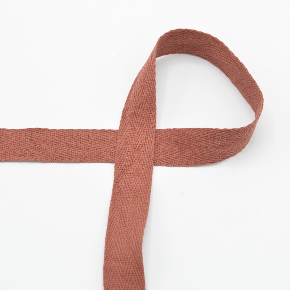 Katoenen keperband 20mm - Terra