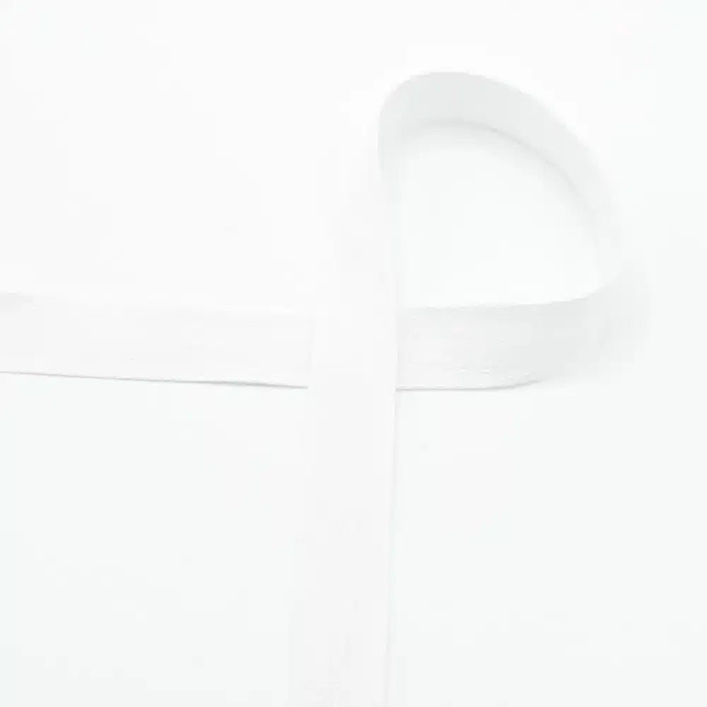 Katoenen keperband 20mm - Wit