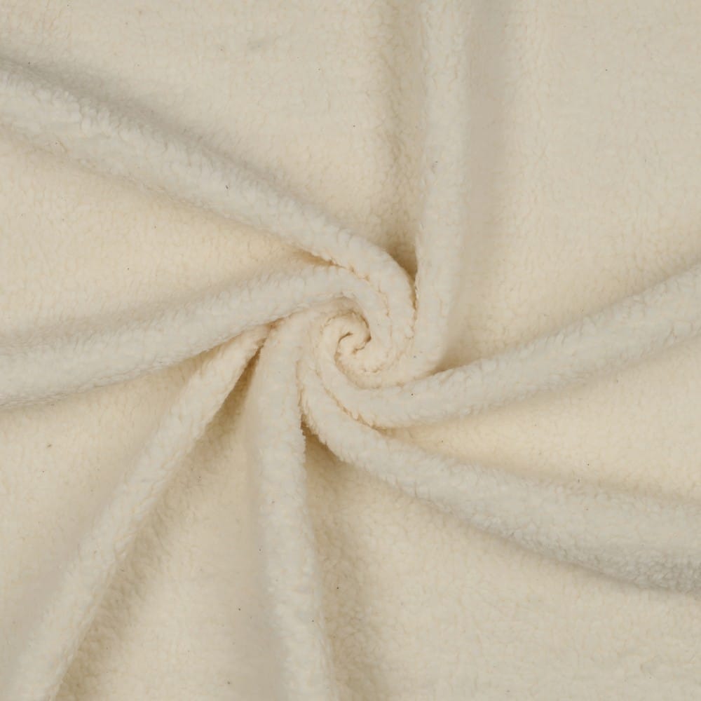 Katoenen teddy naturel