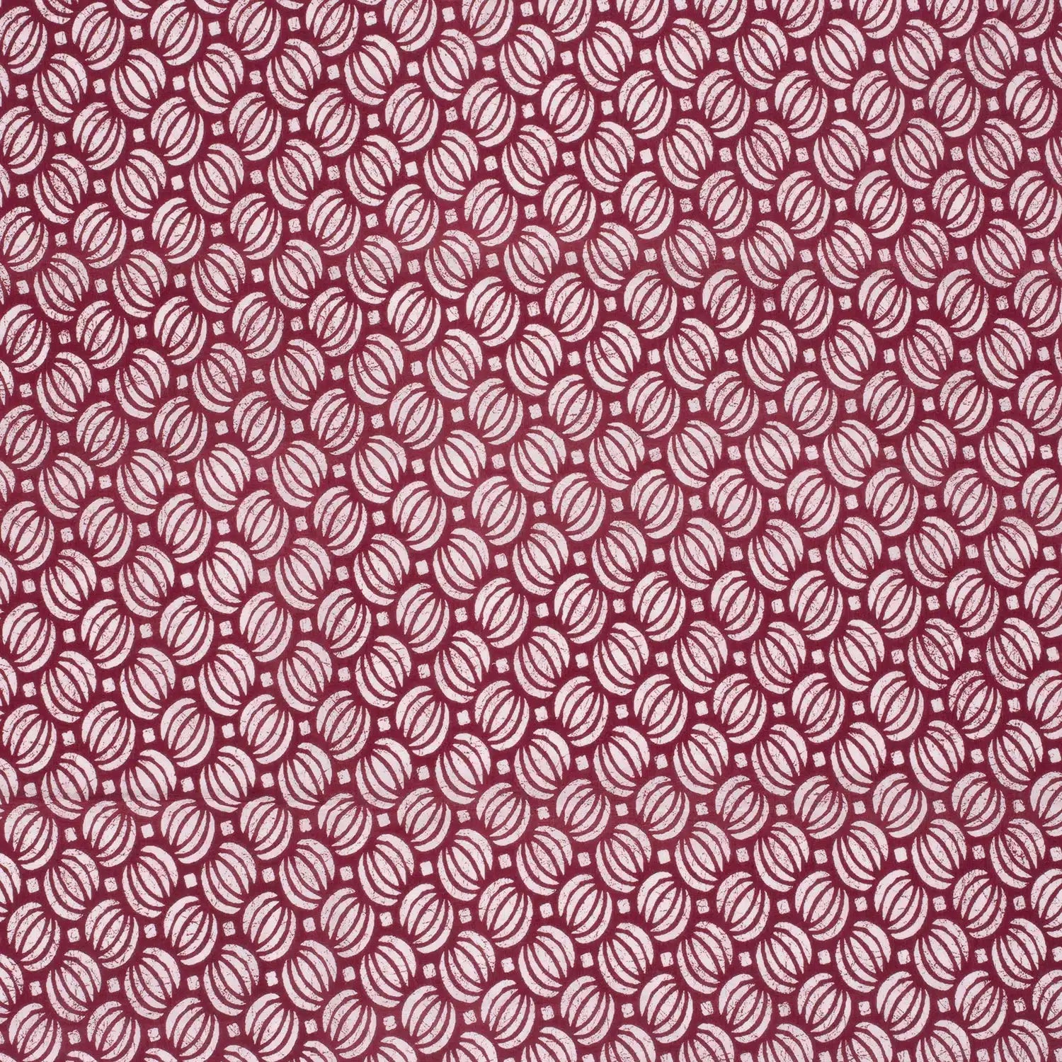 Katoenen voile batik abstract roze/rood