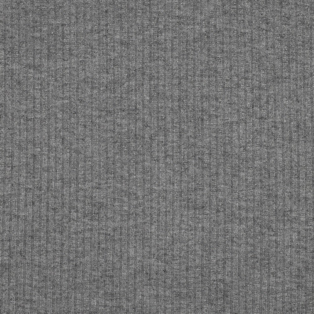 Knitted lurex rib grijs/zilver