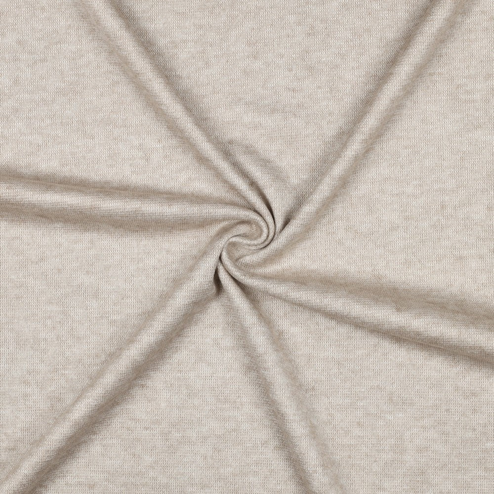 Knitted viscose melange beige