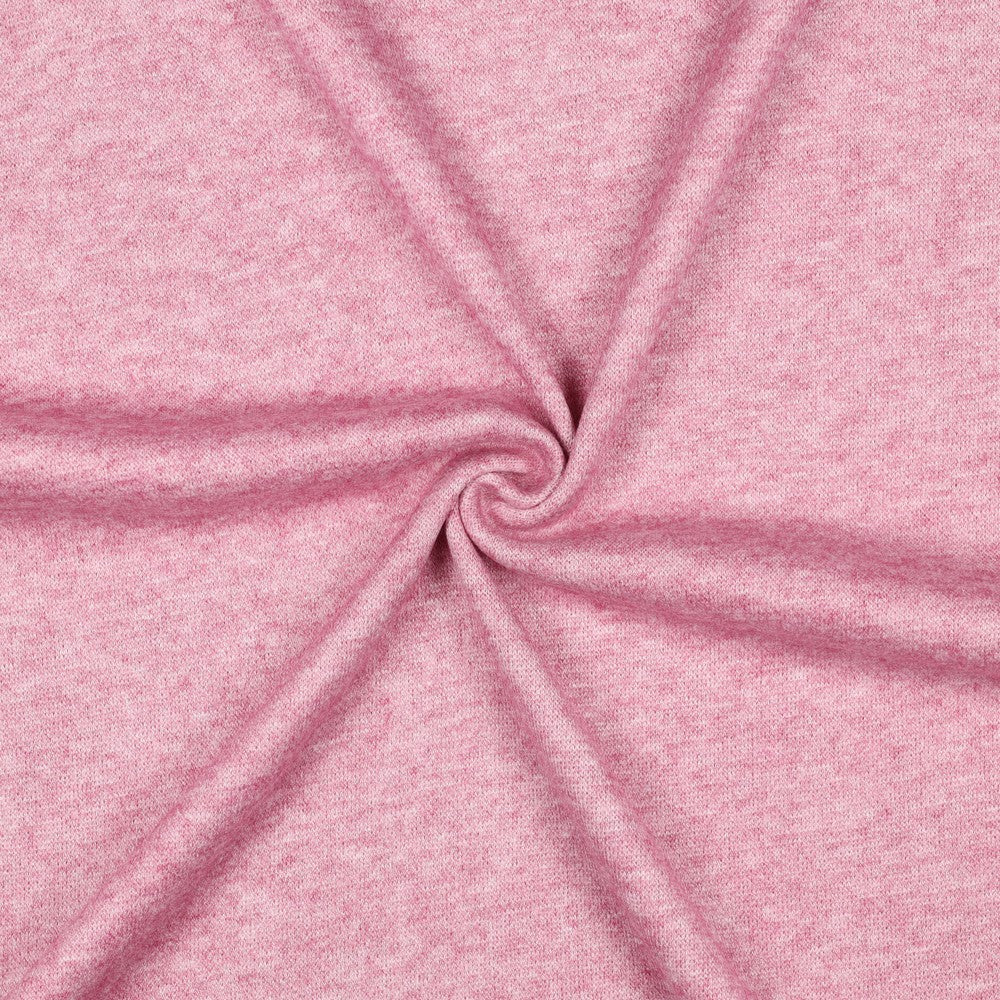 Knitted viscose melange cerise