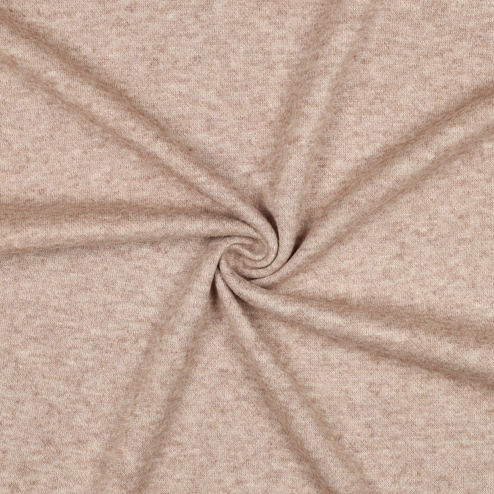 Knitted viscose melange cinnamon