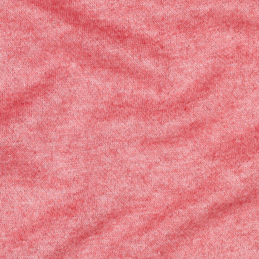 Knitted viscose melange koraal melange