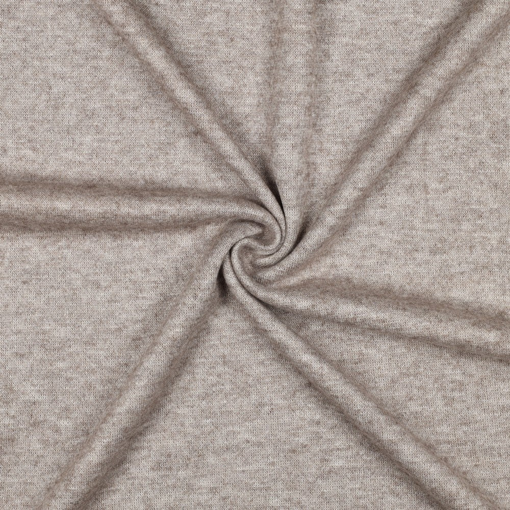 Knitted viscose melange taupe