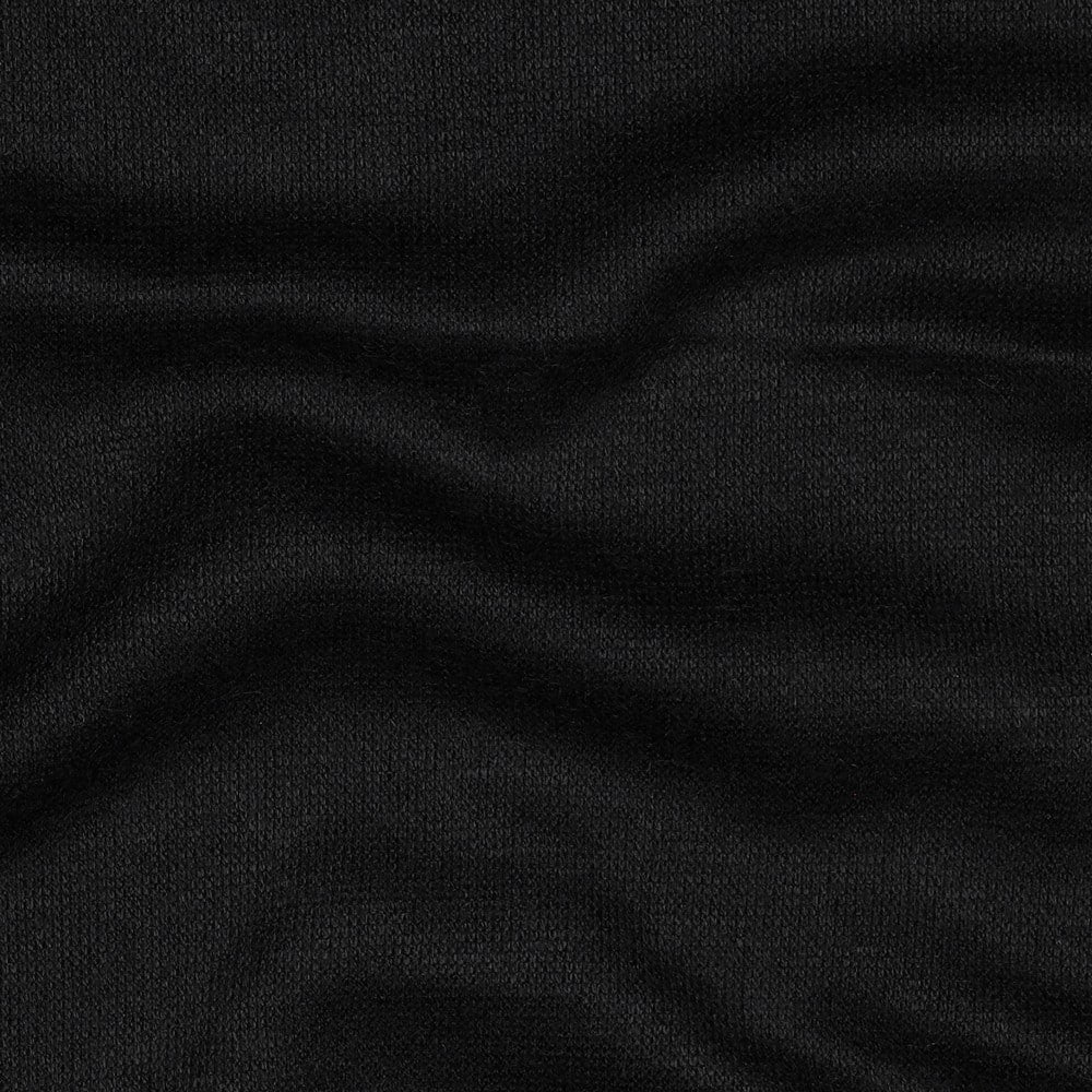 Knitted viscose melange zwart