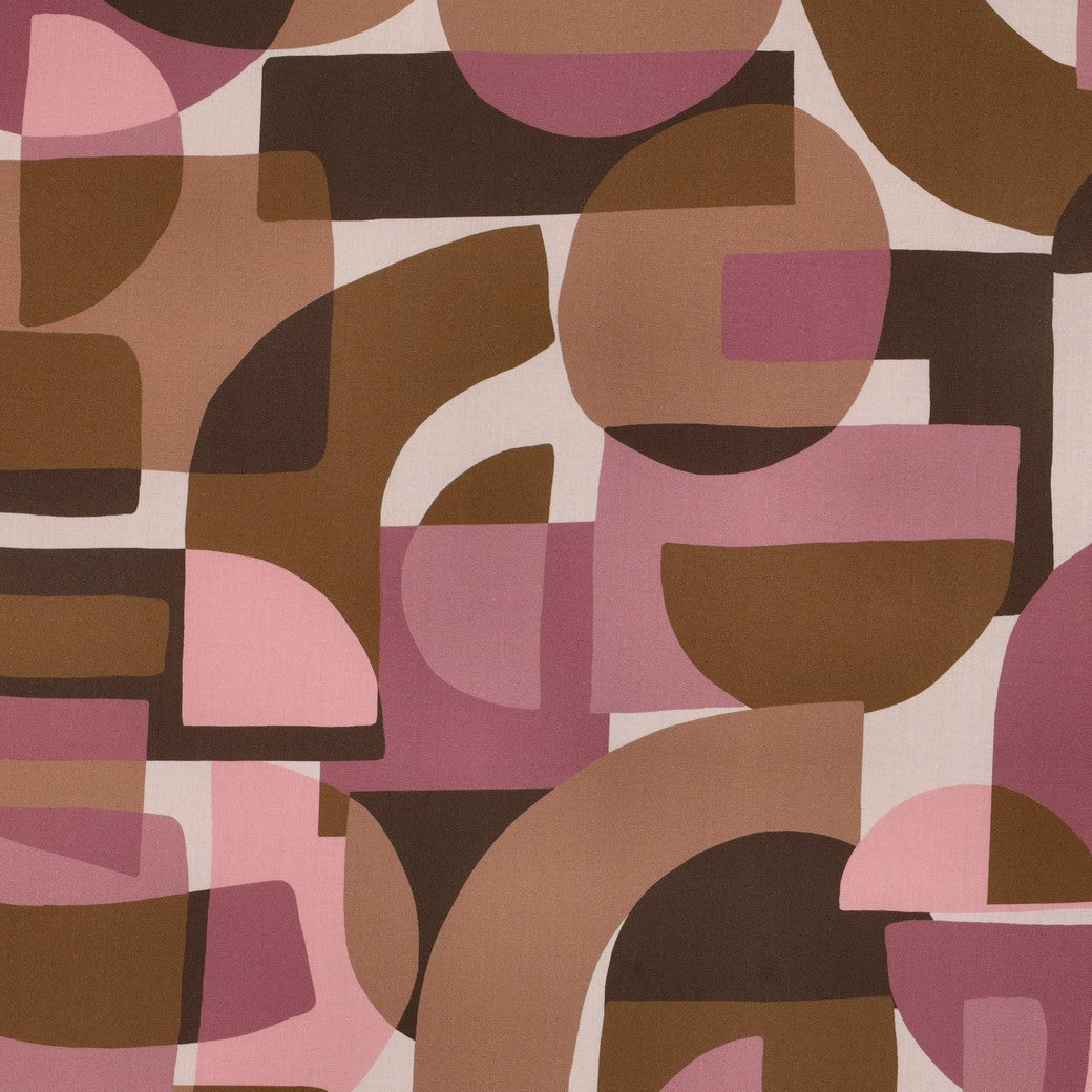 Lenzing ecovero viscose abstract bruin