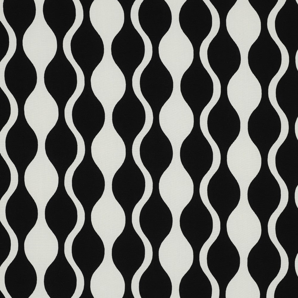 Lenzing ecovero viscose abstract zwart/offwhite