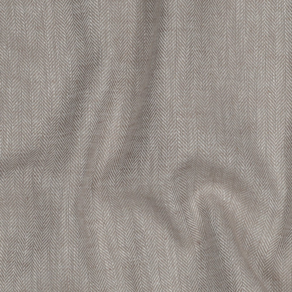 Linnen katoen visgraat beige