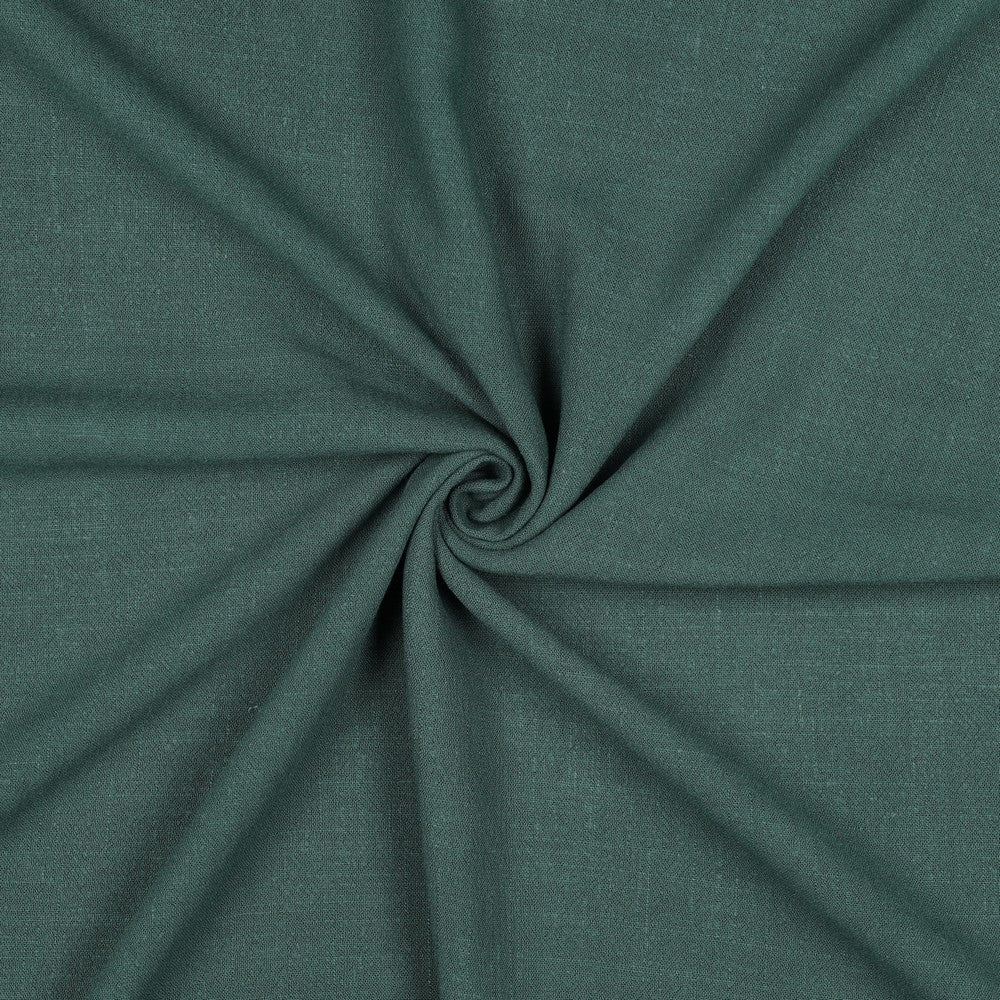 Linnen viscose washed donkergroen